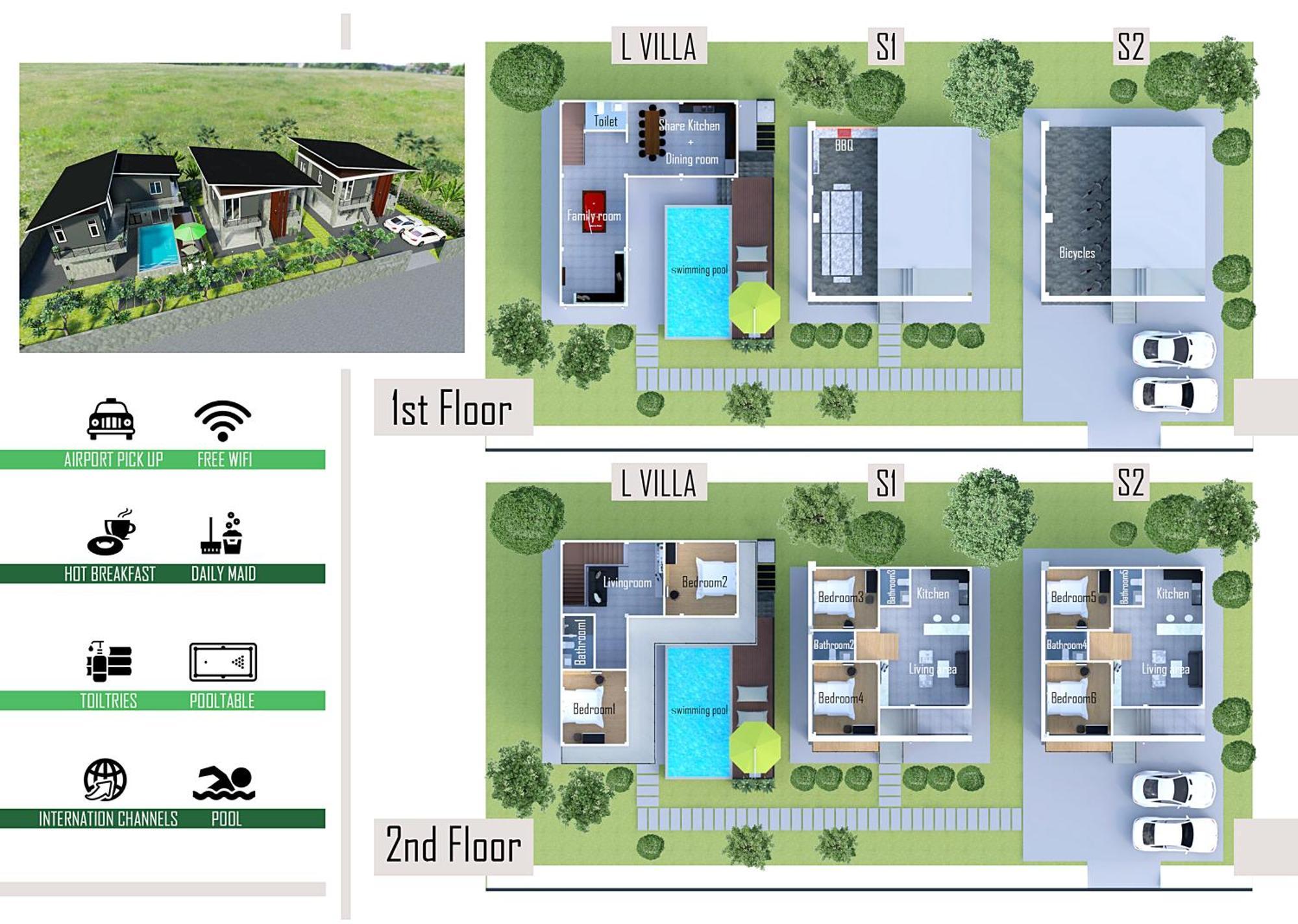 Rajapruek Entire 3 7 Bedrooms Near Airport * Чиангмай